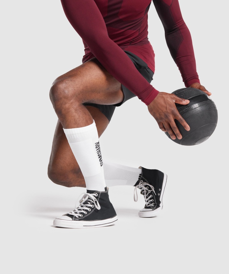 Gymshark Fehér Súlyemelő Zokni