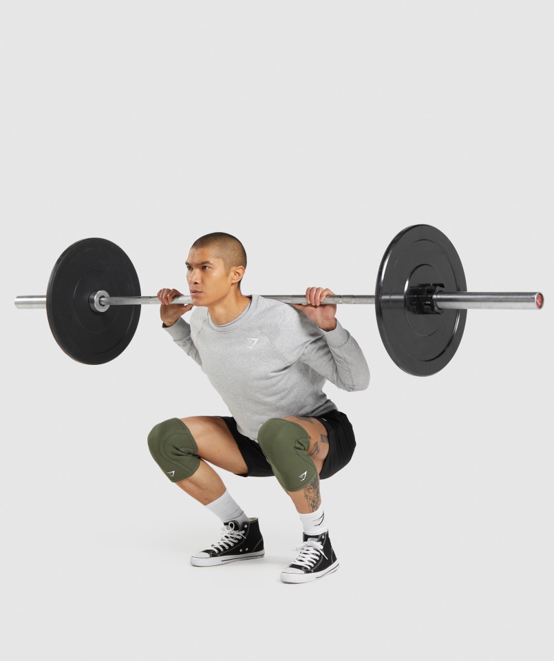 Térd Ujjú 5mm Olivazöld Gymshark