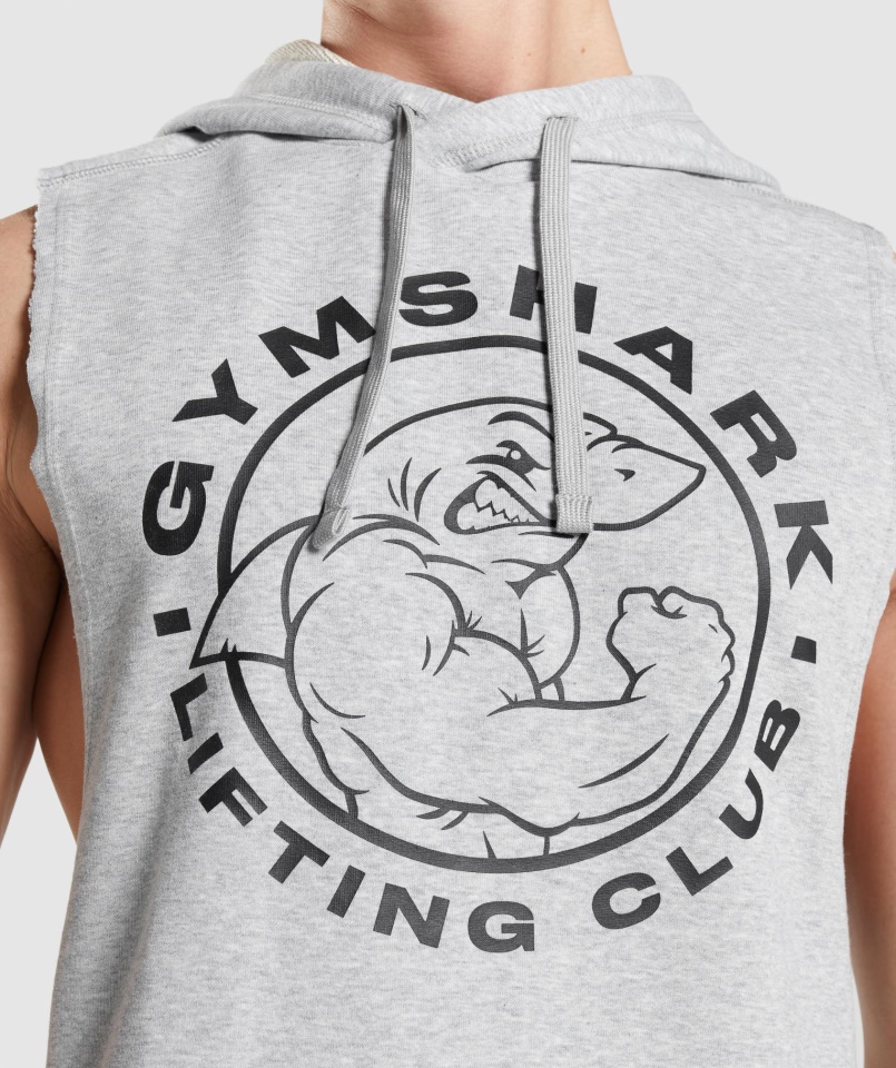 Legacy Drop Arm Kapucnis Világosszürke Mag Márga Gymshark