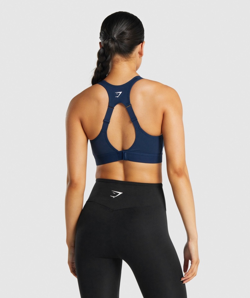 Nyitott Hátú Sportmelltartó Navy Gymshark