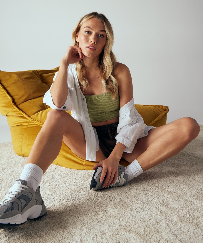 Szünet Zökkenőmentes Bralette Griff Zöld Gymshark