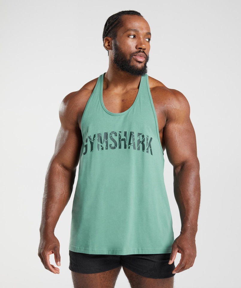 Power Stringer Alpesi Zöld Gymshark
