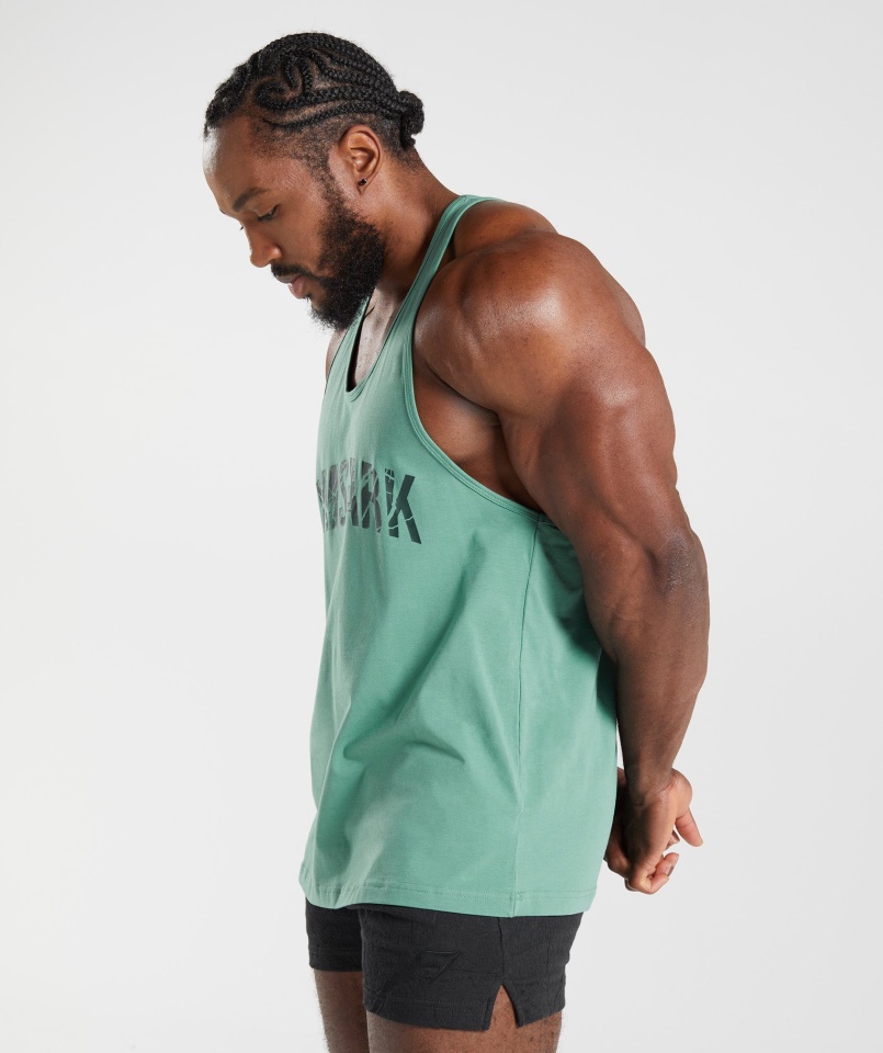 Power Stringer Alpesi Zöld Gymshark
