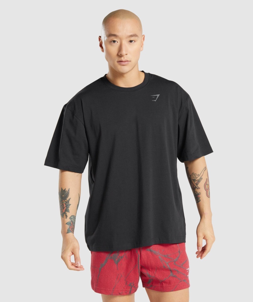 Power Póló Fekete Gymshark