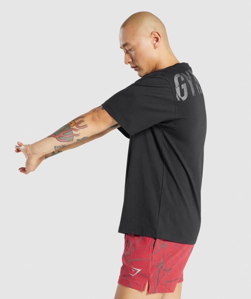 Power Póló Fekete Gymshark