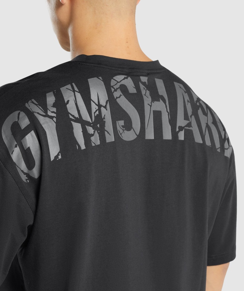 Power Póló Fekete Gymshark