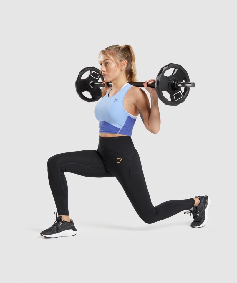 Pulse Crop Tank Moonstone Blue-court Blue Gymshark