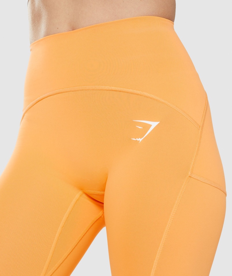 Pulzushálós Leggings Sárgabarack Narancssárga Gymshark