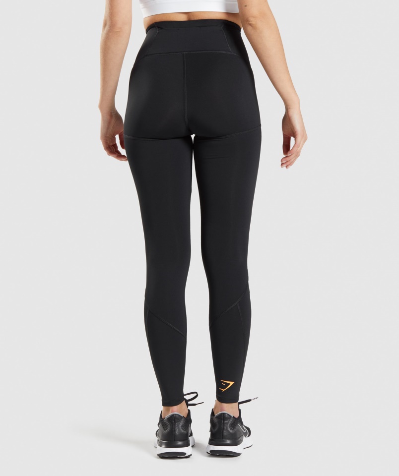 Pulse Mesh Leggings Fekete Gymshark