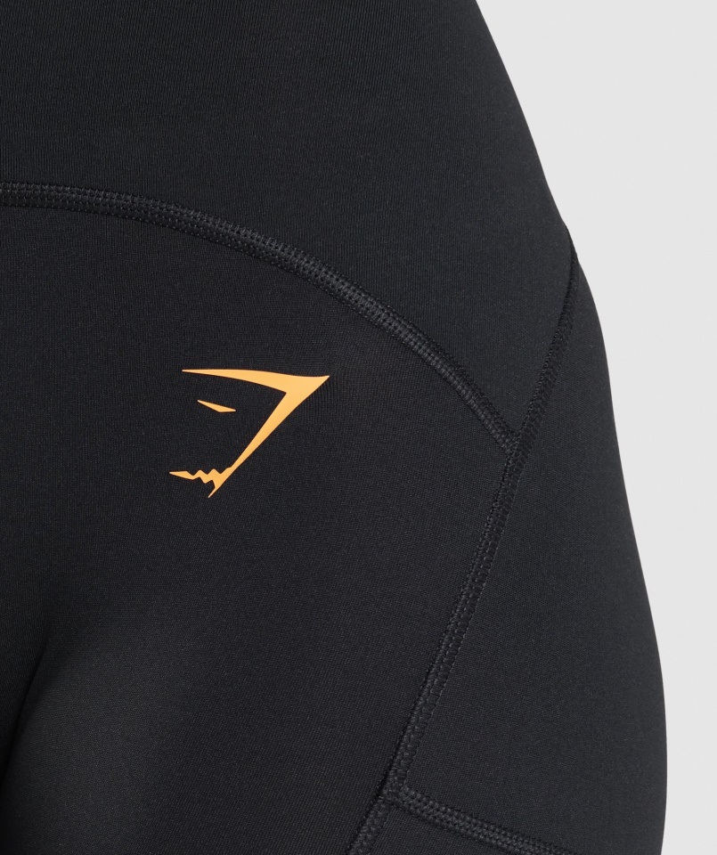 Pulse Mesh Leggings Fekete Gymshark