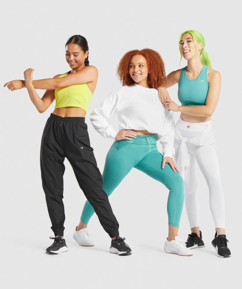 Pulzáló Pulóver Fehér Gymshark