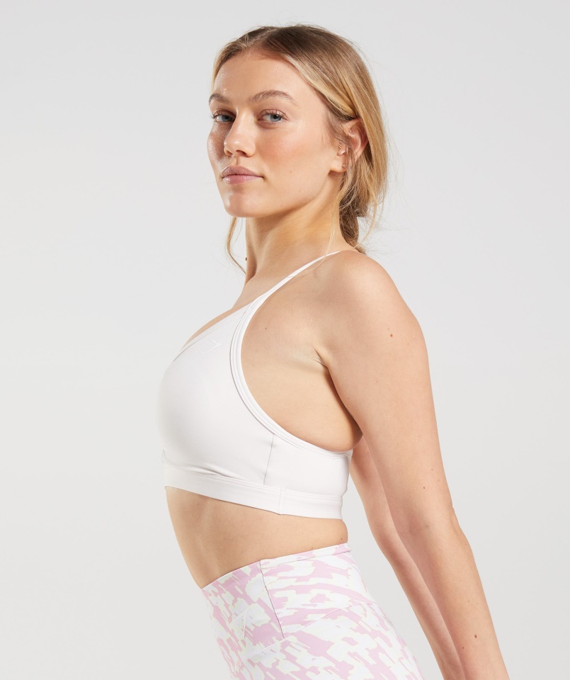 Dörzsölt Sportmelltartó Kókuszfehér Gymshark