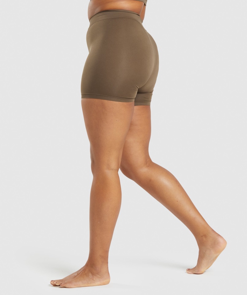 Varrat Nélküli Boxerek Dióbarna Gymshark