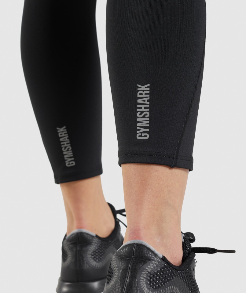 Speed Leggings Fekete Gymshark