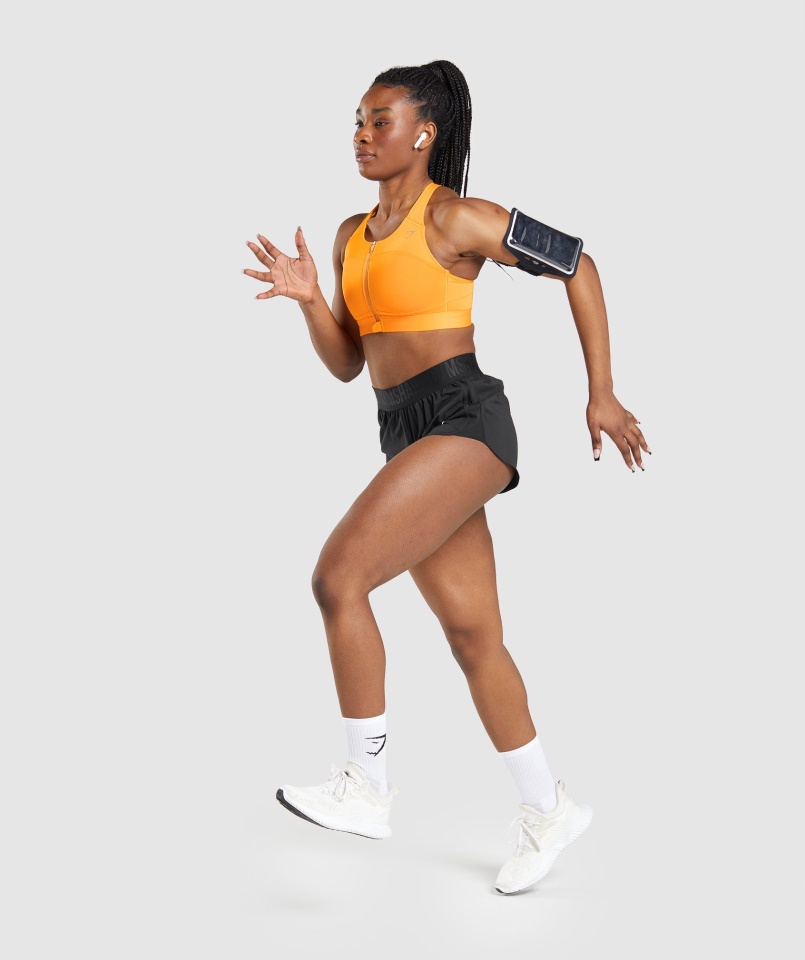 Sebességű Sportmelltartó Horizont Narancssárga Gymshark