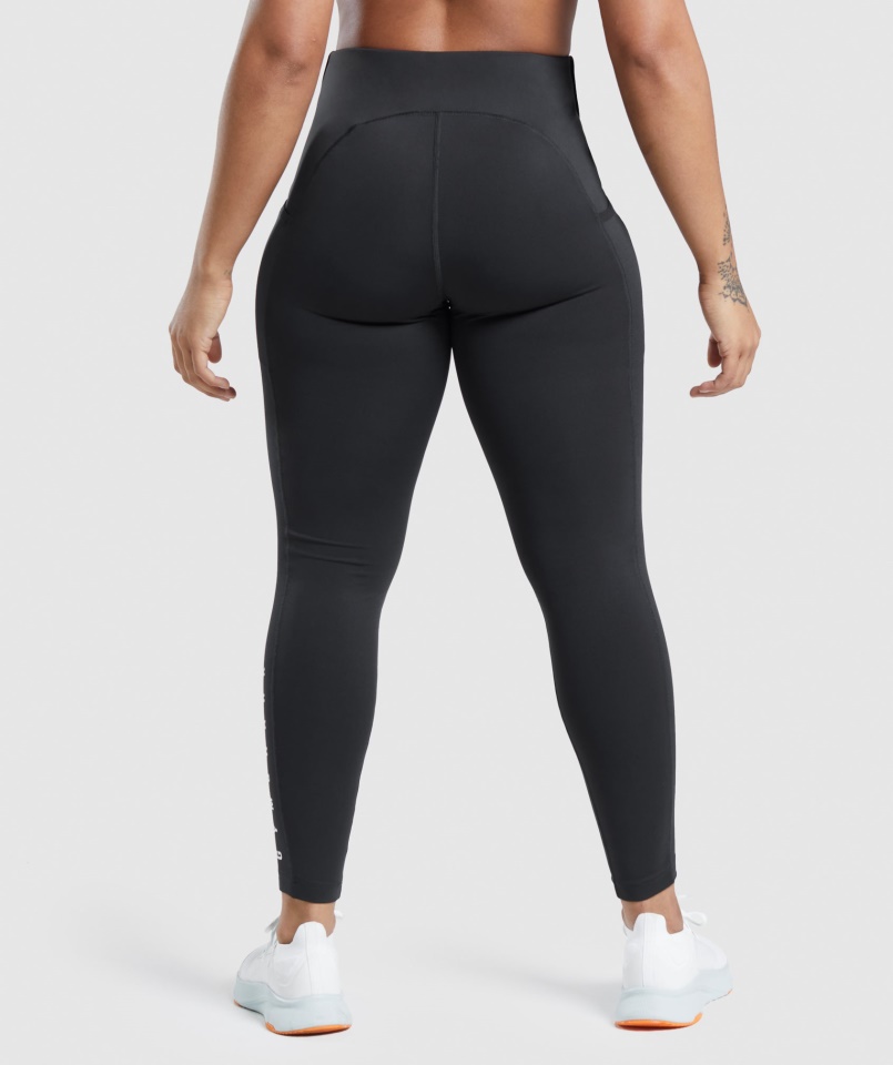 Sport Leggings Fekete Gymshark