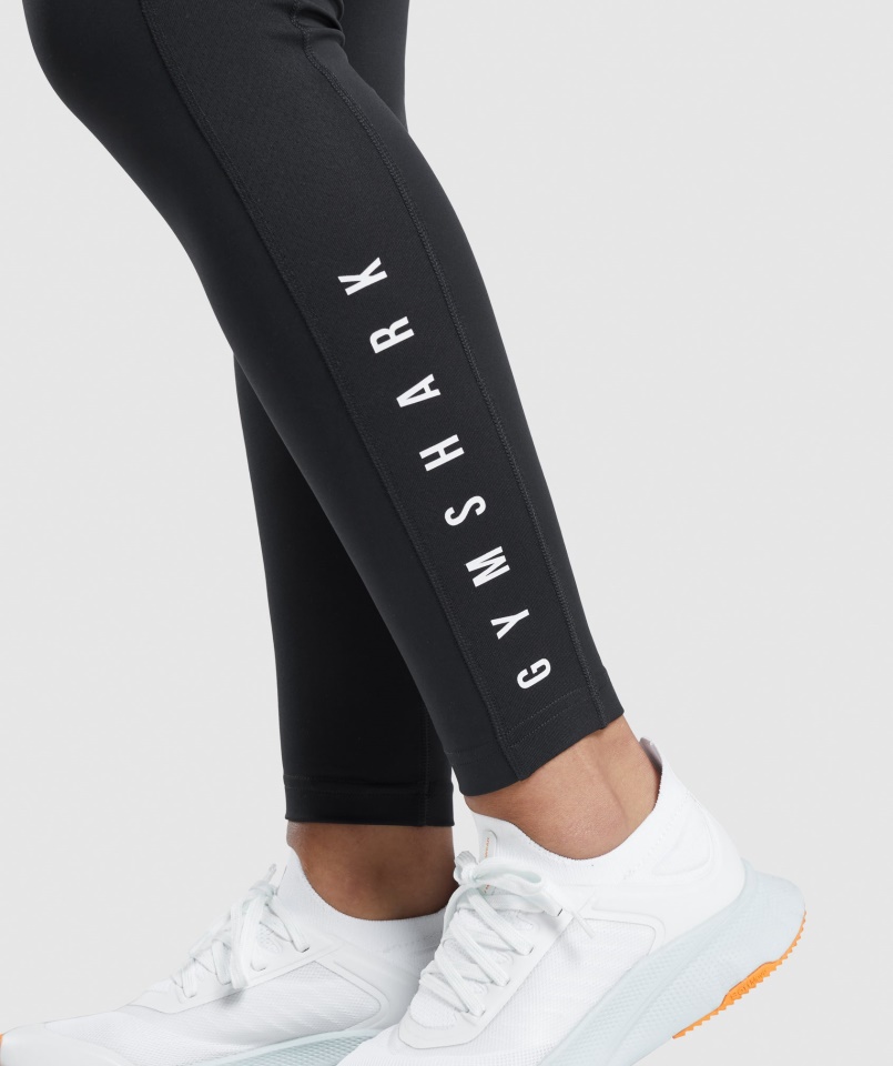 Sport Leggings Fekete Gymshark