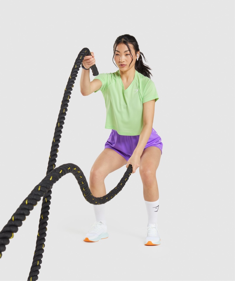 Sport Midi Póló Bali Zöld Gymshark