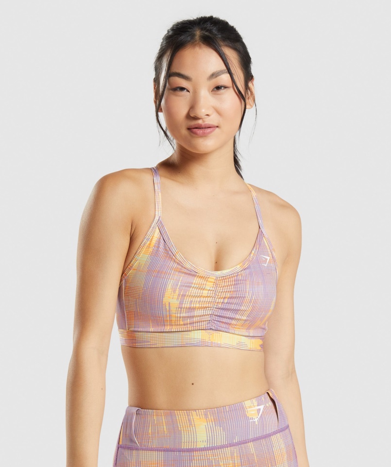 Sport Sportmelltartó Narancssárga Mintás Gymshark