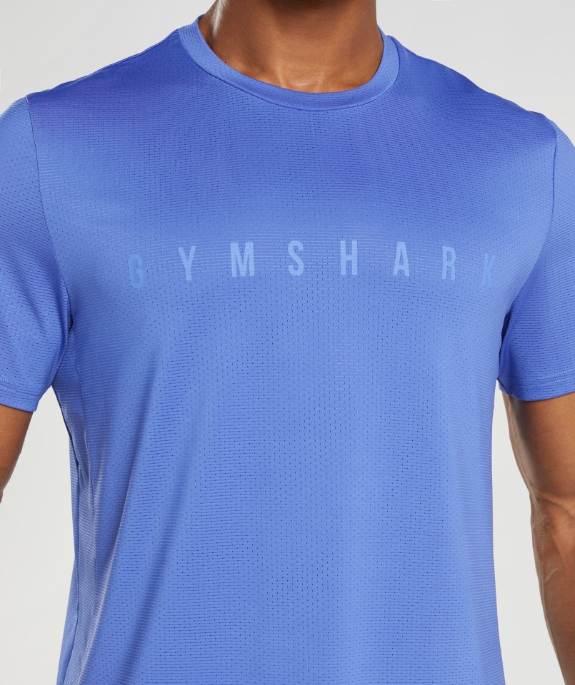Sportcsíkos Póló Udvar Kék Gymshark