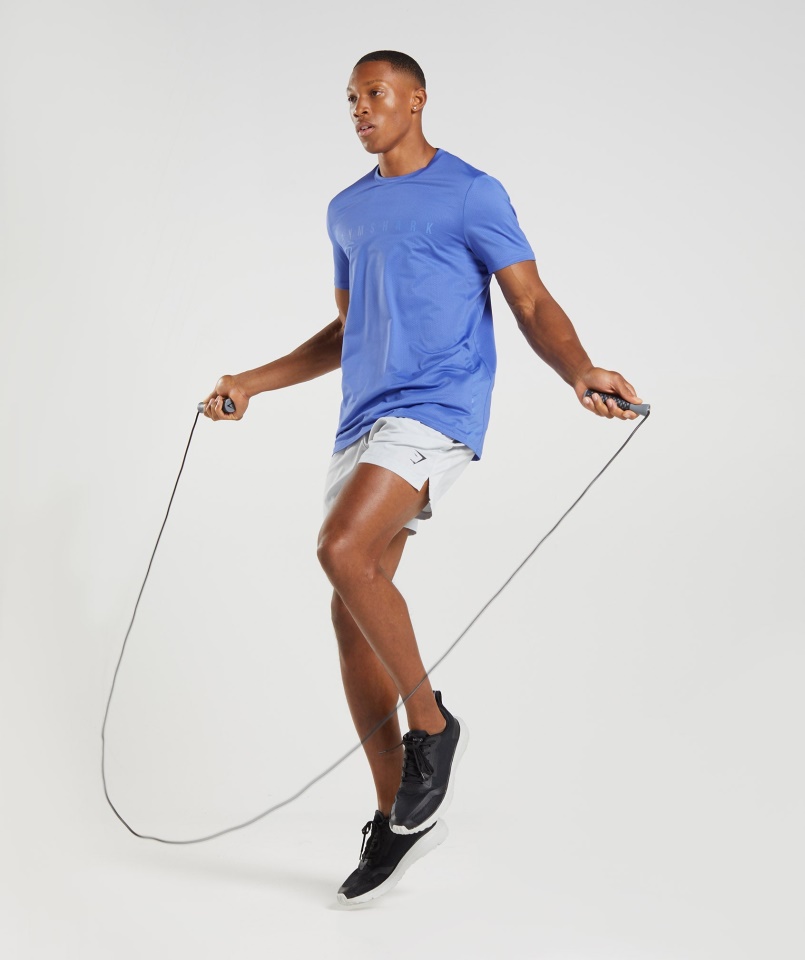 Sportcsíkos Póló Udvar Kék Gymshark