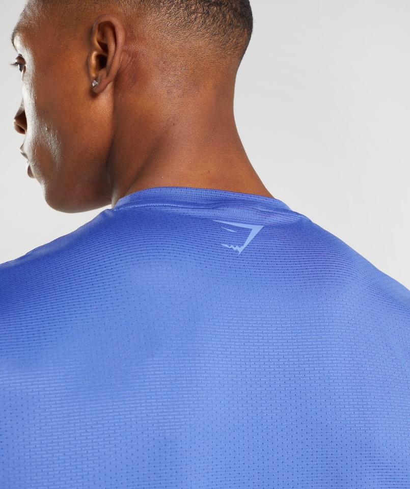 Sportcsíkos Póló Udvar Kék Gymshark