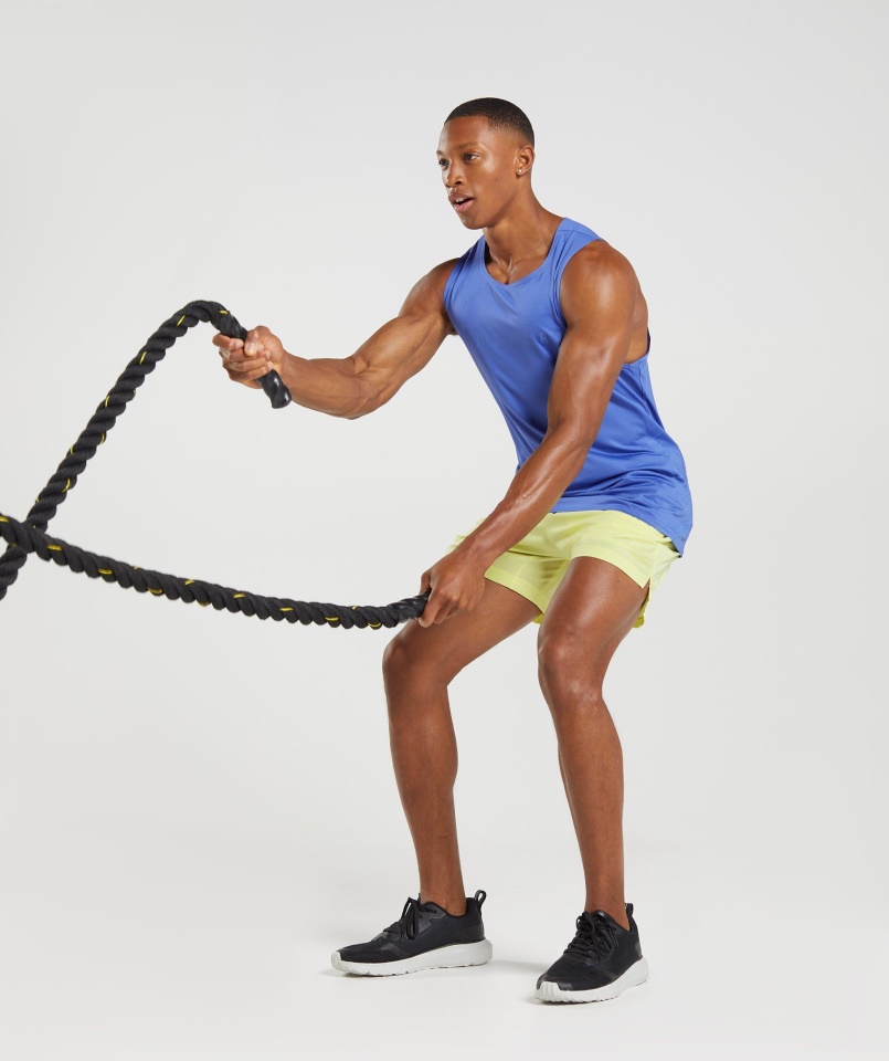 Sport Csíkos Tank Udvar Kék Gymshark