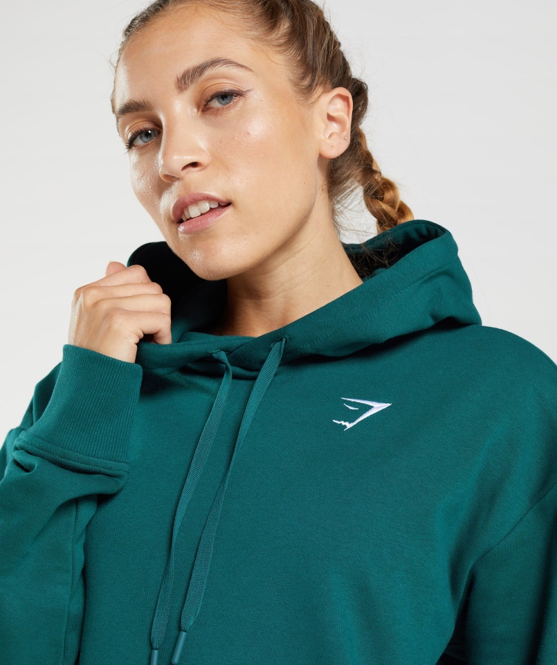 Edzés Barát Pulcsi Téli Kékeszöld Gymshark
