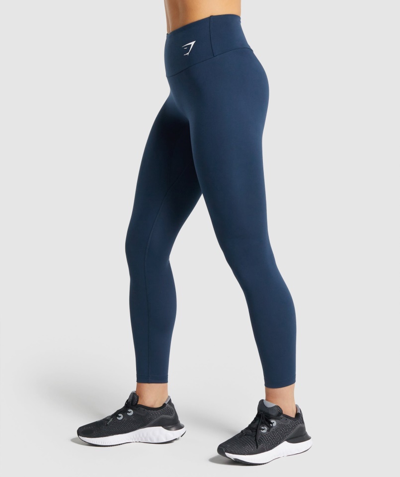 Edzés Leggings Navy Gymshark