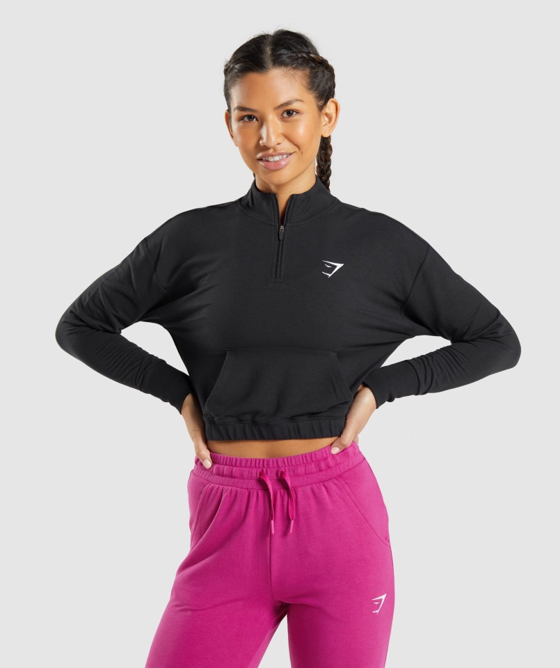 Edzés Pippa Pulóver Fekete Gymshark