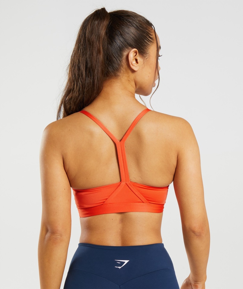 V Nyakú Sportmelltartó Papaya Orange Gymshark