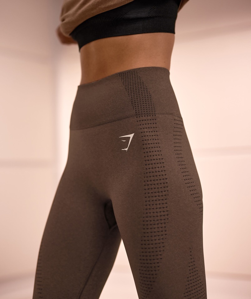 Vital Seamless 2.0 Leggings Espresso Márga Gymshark