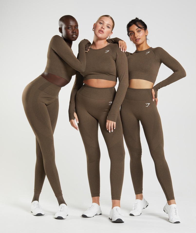 Vital Seamless 2.0 Leggings Espresso Márga Gymshark