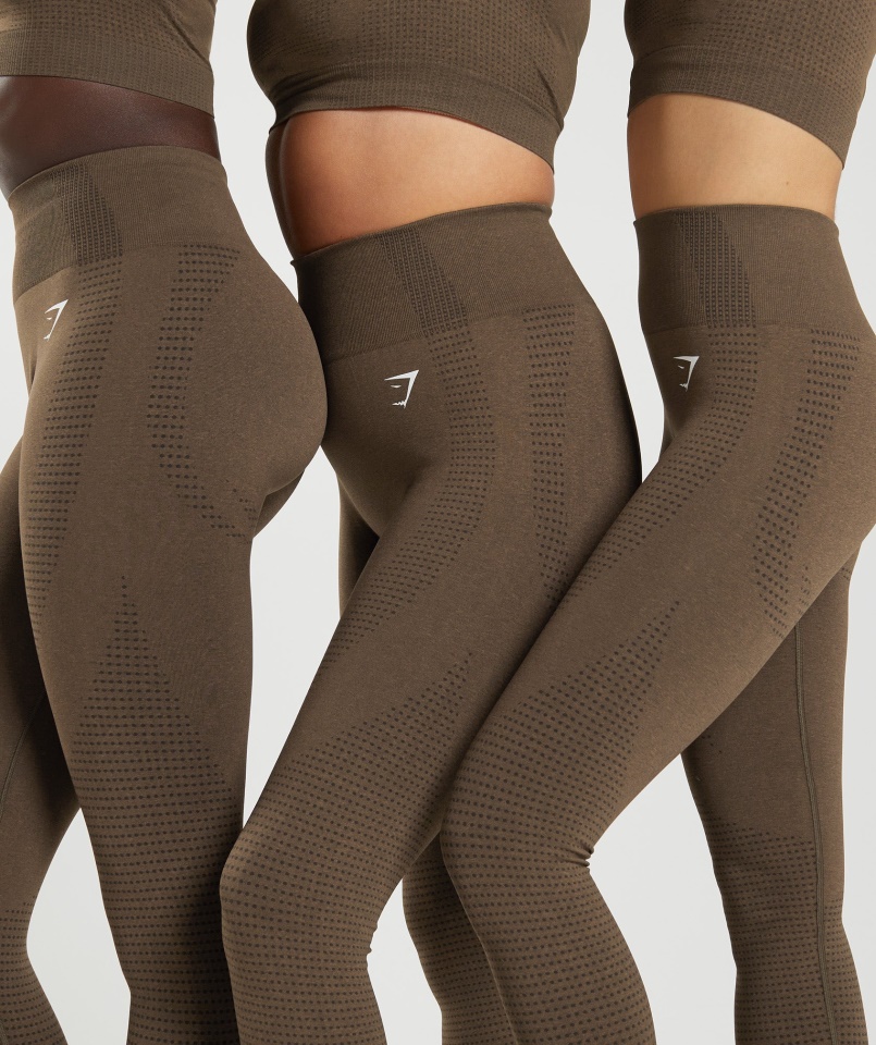Vital Seamless 2.0 Leggings Espresso Márga Gymshark
