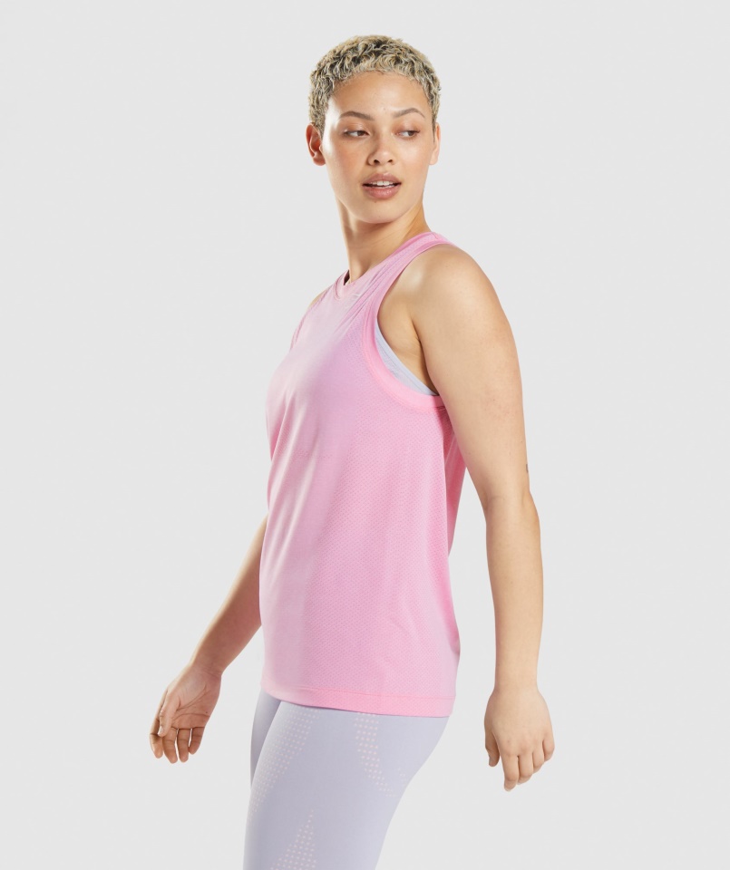 Vital Seamless 2.0 Light Laza Tank Sorbet Rózsaszín Márga Gymshark