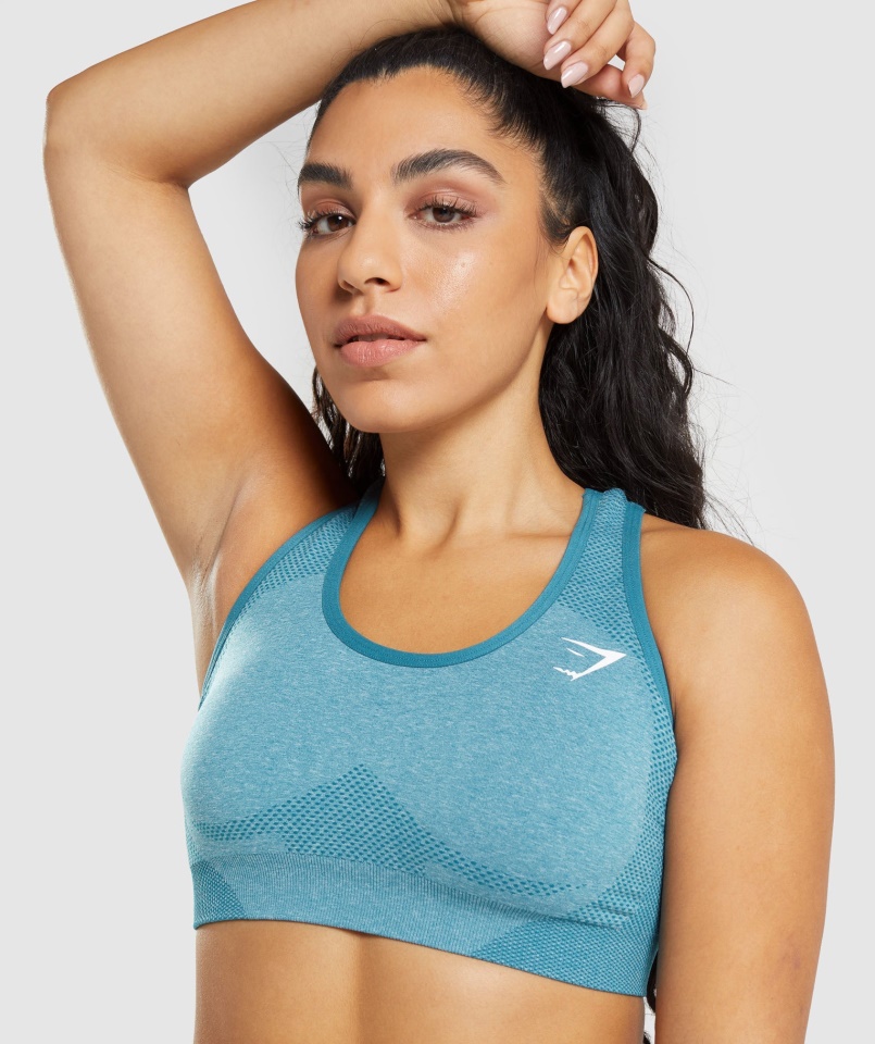 Vital Seamless 2.0 Sportmelltartó Tahoe Kékeszöld Márga Gymshark
