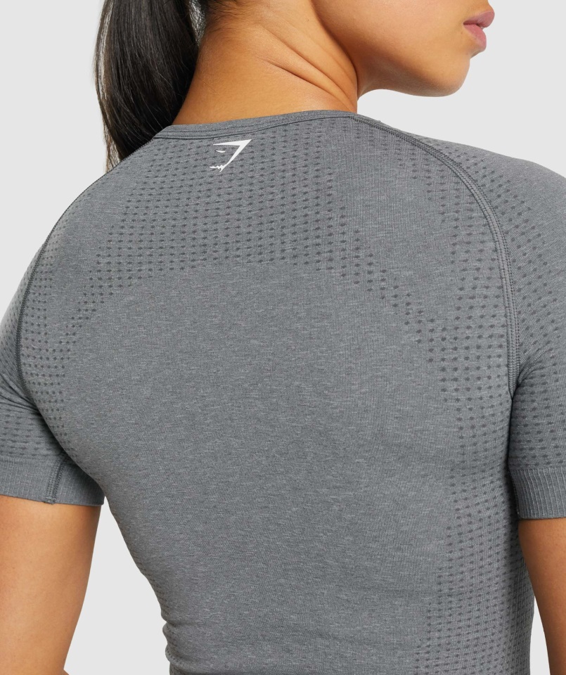 Vital Seamless 2.0 Póló Füstös Szürke Márga Gymshark