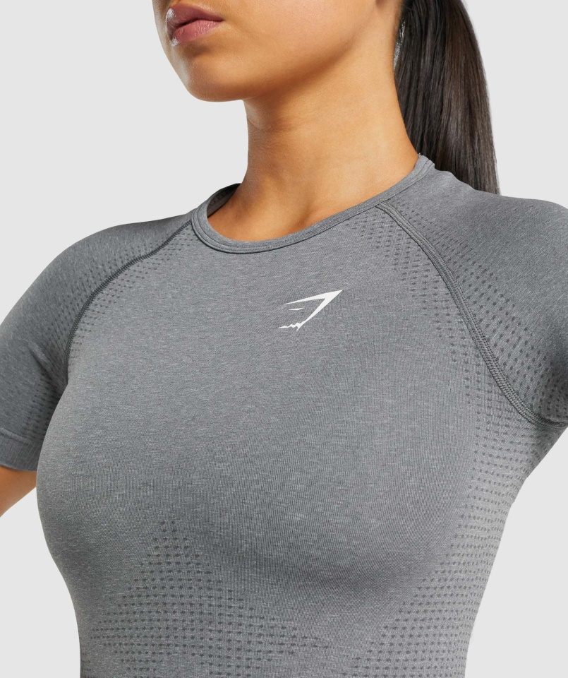 Vital Seamless 2.0 Póló Füstös Szürke Márga Gymshark