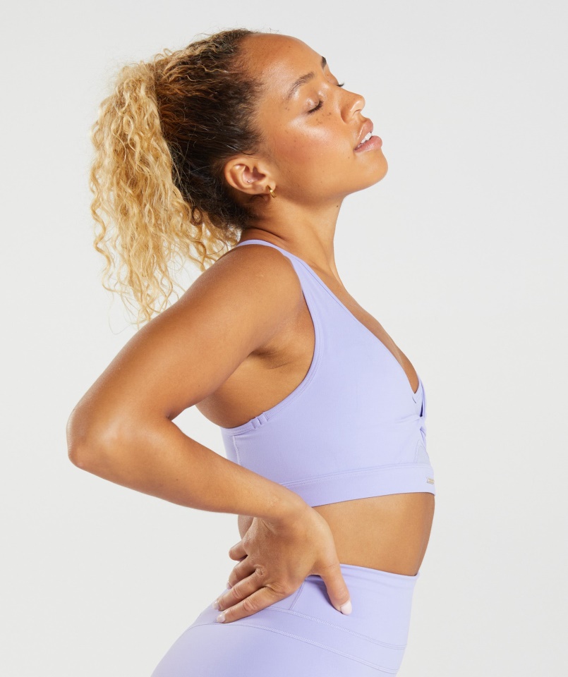 Whitney Mesh Sportmelltartó Vadvirág Lila Gymshark